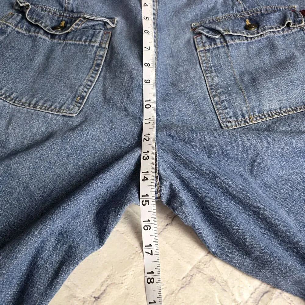 Vtg Fubu Men's 34x34 Blue Baggy Loose Fit Denim Jeans